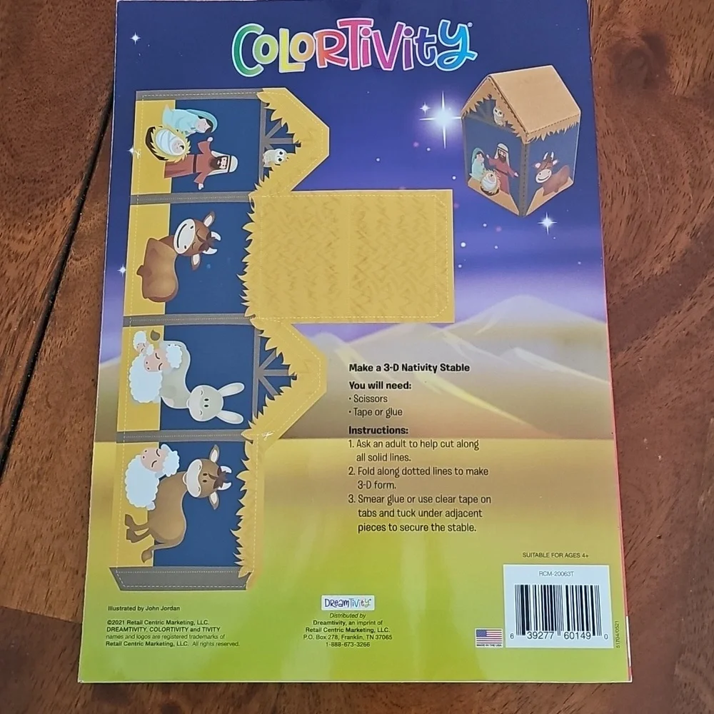 Kids Colortivity coloring book. Star of Wonder. NEW!